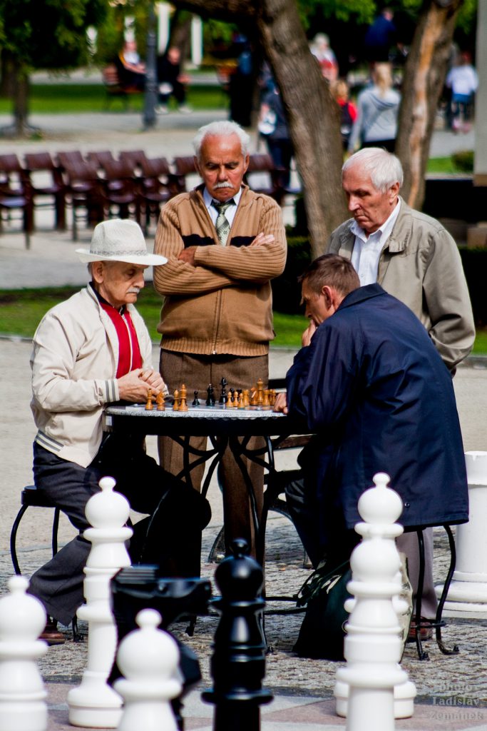 Kudowa-Zdrój - šachy na ulici