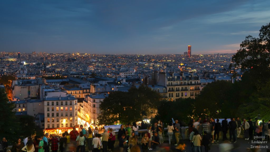 Paříž - Montmartre - výhled na město