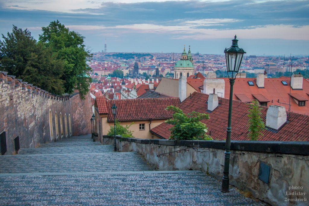 Praha bez lidí - Zámecké schody