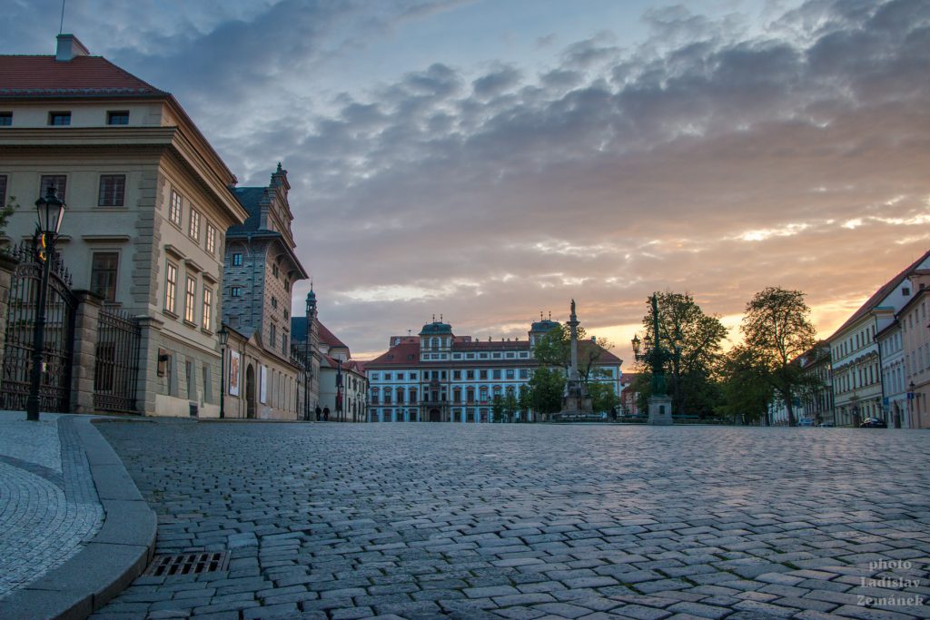 Praha bez lidí - Hradčanské náměstí