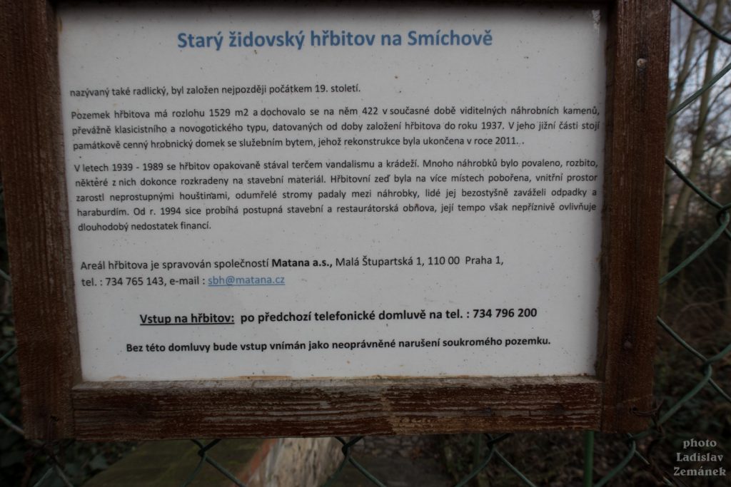 Starý židovský hřbitov Praha - Smíchov