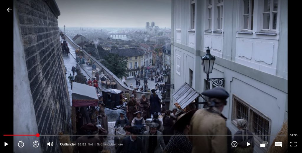 Praha - Paříž v seriálu Outlander