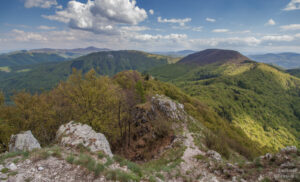 Strážovské vrchy - vyhlídka z vrchu Vápeč