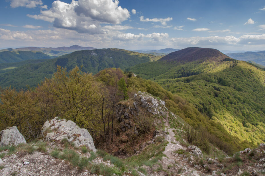 Strážovské vrchy - vyhlídka z vrchu Vápeč