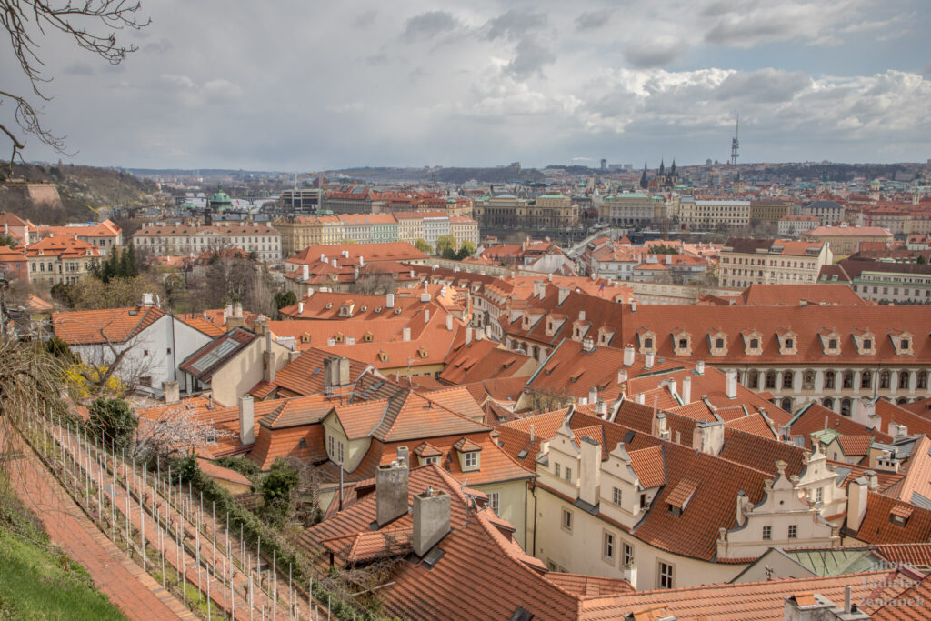 Výhled na Malou Stranu - Jižní zahrady Pražského hradu