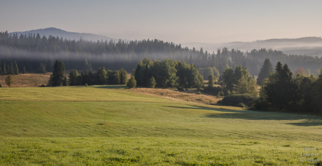 Šumava - ráno v okolí Haidmühle a Nového Údolí