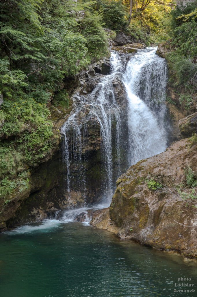 Soutěska Vintgar - vodopád Šum